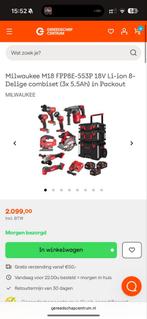 Milwaukee M18 Combi Set - 8-delig - Nieuw!, Doe-het-zelf en Verbouw, Gereedschap | Overige machines, Ophalen of Verzenden, Nieuw