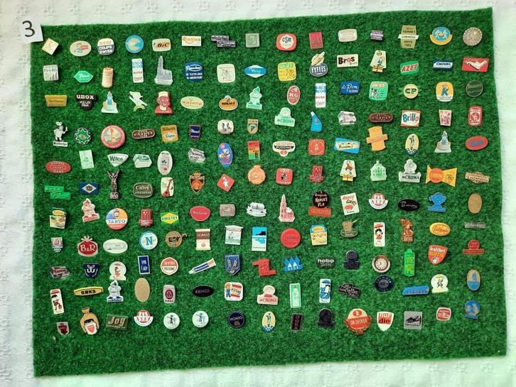 Diverse speldjes uit de jaren '60 / '70 (165 stuks), Verzamelen, Speldjes, Pins en Buttons, Gebruikt, Speldje of Pin, Overige onderwerpen