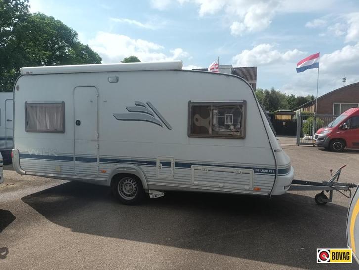 Wilk De Luxe 471 DQ, Caravans en Kamperen, Caravans, Bedrijf, tot en met 4, 1000 - 1250 kg, Rondzit, Wilk, Dwarsbed, Overige typen