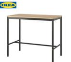 NIEUWSTAAT IKEA Tommaryd bartafel zwart eiken, Ophalen of Verzenden, Zo goed als nieuw
