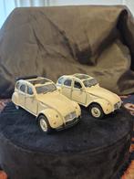 Twee Citroën 2CV modelauto's, Overige merken, Gebruikt, Auto, Onbekend