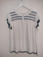 mouwloze blouse met kwastjes maat 44  - taifun-, Wit, Maat 42/44 (L), Ophalen of Verzenden, Zo goed als nieuw