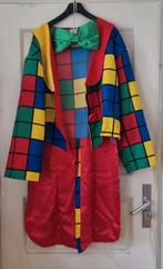Kleurrijke Carnavals jas slipjas + grote strik mt XXXL Clown, Kleding | Heren, Carnaval, Overige maten, Ophalen of Verzenden, Zo goed als nieuw