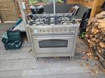 Borretti gasfornuis/ovencombinatie 90cm breed, Ophalen of Verzenden, Gebruikt
