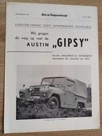 Austin Gipsy overdruk uit 'Auto- en Transportwereld', Ophalen of Verzenden, Gelezen, Overige merken