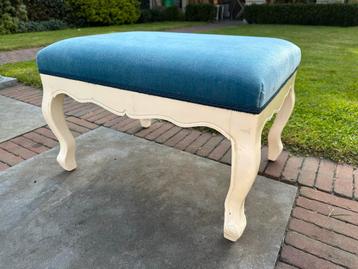 Brocante Poef - Voetenbankje beschikbaar voor biedingen