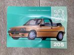 Peugeot 205 Cabriolet Documentatie Folder, Ophalen of Verzenden, Gelezen, Peugeot