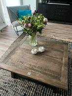 Salontafel Riviera Maison 90x90cm hoogte 42cm, Ophalen, Rechthoekig, 50 tot 100 cm, Minder dan 50 cm