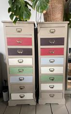 2 Ladekasten Farrow & Ball Mouse Back, Ophalen, Minder dan 50 cm, Gebruikt, Met lade(s)