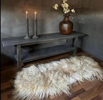 Oud houten bank- tv meubel- salontafel SALE beschikbaar voor biedingen