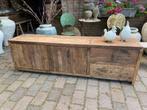 Stoer dressoir van Old Wood, Huis en Inrichting, Kasten | Dressoirs, Ophalen, 150 tot 200 cm, Teakhout, Zo goed als nieuw