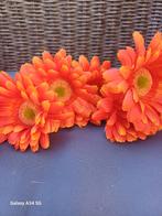Oranje gerbera's 7 stuks, Ophalen of Verzenden, Zo goed als nieuw