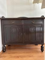 Dressoir met bijbehorende spiegel bruin, Huis en Inrichting, Kasten | Dressoirs, Ophalen, Gebruikt, 50 tot 75 cm, 100 tot 150 cm