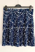 Knielange rok maat 42/44 blauw/groen/wit, Blauw, Maat 42/44 (L), Ophalen of Verzenden, Zo goed als nieuw