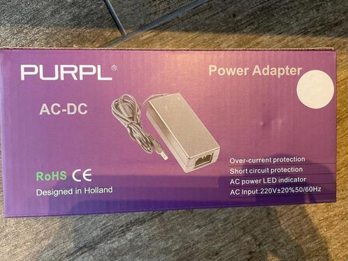 PURPL Voedingsadapter 12V 36W 3A PS-12V-3A 8719925004063 AC-, Audio, Tv en Foto, Opladers, Gebruikt, Ophalen of Verzenden