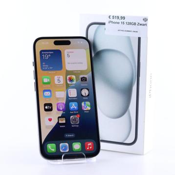 iPhone 15 128GB Zwart beschikbaar voor biedingen