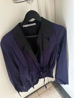 Cora Kemperman paars met zwart wikkelblouse maat xL, Verzenden, Zo goed als nieuw, Maat 46/48 (XL) of groter, Paars