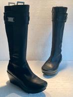 Tsubo design hoge laarzen prachtige details 38 / 38,5, Hoge laarzen, Zwart, Ophalen of Verzenden, Zo goed als nieuw
