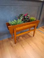 Vintage plantenbak bloembak bloempot teak hout, Ophalen, ..., Zo goed als nieuw, Binnen