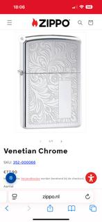 Zippo Venetian Chrome, Verzamelen, Rookartikelen, Aanstekers en Luciferdoosjes, Ophalen of Verzenden, Gebruikt, Aansteker