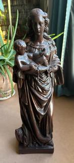 Groot beeld, Maria met Jezus (60 cm), Antiek en Kunst, Kunst | Beelden en Houtsnijwerken, Ophalen