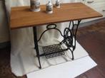 oud vintageTafeltje industrieële look gietijzer onderstel, Antiek en Kunst, Ophalen