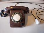 Vintage PTT vaste telefoon T65 Bruin, Ophalen of Verzenden, Zo goed als nieuw