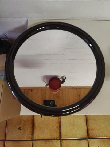 Ronde spiegel met kunststof rand - 37 cm beschikbaar voor biedingen