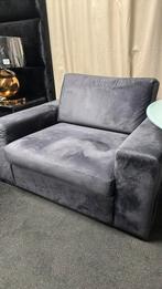 50% Korting! Grijs Velvet stof Fauteuil Loveseat Nijmegen, Ophalen, Nieuw, Stof
