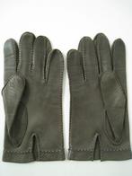 Lederen handschoenen, grijs, heren. In perfekte staat !!, Ophalen of Verzenden, Zo goed als nieuw, Handschoenen