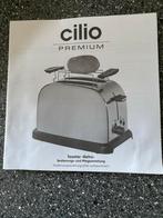 Cilio Retro Broodrooster - Zo goed als nieuw!, Ophalen of Verzenden, Zo goed als nieuw, Uitneembare kruimellade