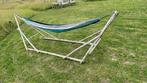 Hangmatstandaard incl hangmat More Than Hip, Tuin en Terras, Hangmatten, Ophalen, Gebruikt, Eenpersoons, Opvouwbaar