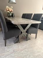 Eettafel, salontafel en 6 stoelen, Ophalen, Rechthoekig, 50 tot 100 cm, Minder dan 50 cm