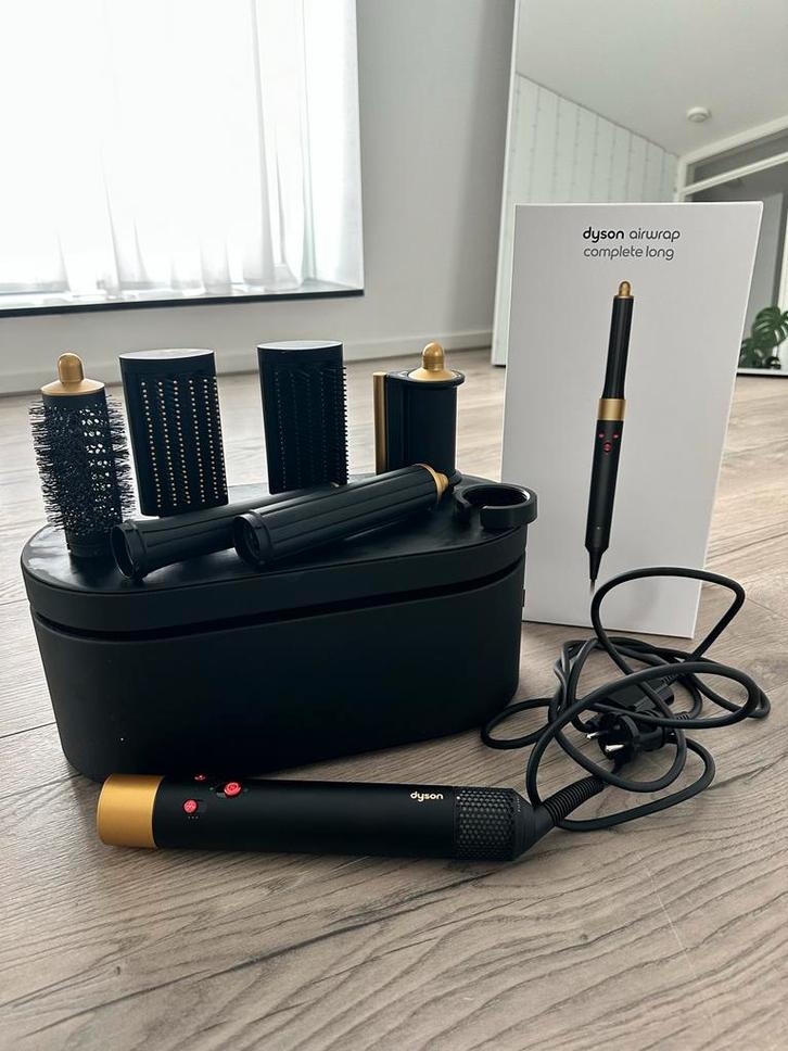 Dyson Airwrap Limited Edition Zwart/Goud, Witgoed en Apparatuur, Persoonlijke-verzorgingsapparatuur, Zo goed als nieuw, Haarverzorging