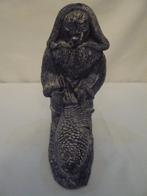 NUVUK Canada beeld Eskimo met vis, Antiek en Kunst, Ophalen of Verzenden