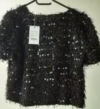 Zwart shirt top met glitter pailletten NIEUW met kaartje, Kleding | Dames, Tops, Zwart, Maat 46/48 (XL) of groter, Nieuw, Ophalen of Verzenden