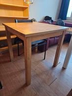 Houten vierkante tafel, 73 cm x 73 cm, 50 tot 100 cm, Gebruikt, Ophalen, Vierkant