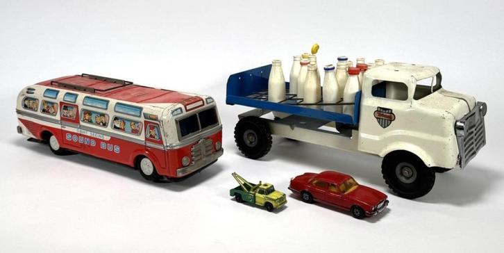 653. Speelgoedvoertuigen, midden 20e eeuw, Antiek en Kunst, Antiek | Speelgoed, Ophalen of Verzenden