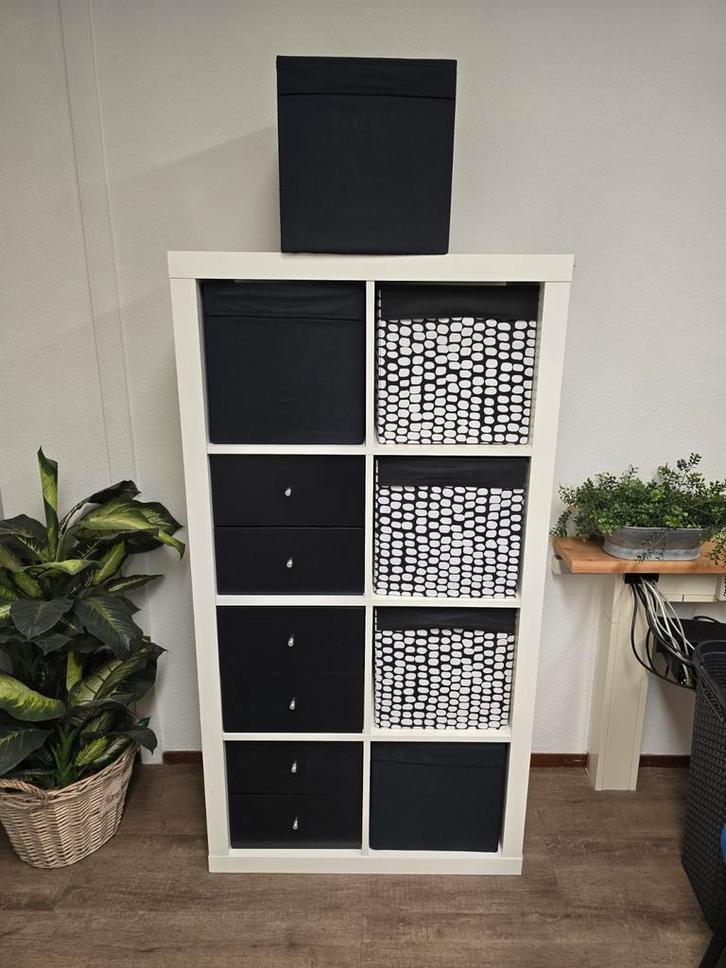 Vakkenkast met lades en bakken, Huis en Inrichting, Kasten | Boekenkasten, Gebruikt, 50 tot 100 cm, 100 tot 150 cm, 25 tot 50 cm