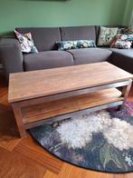 Teak salontafel met Chrome poten., Huis en Inrichting, Tafels | Salontafels, Ophalen, 100 tot 150 cm, 50 tot 100 cm, Zo goed als nieuw