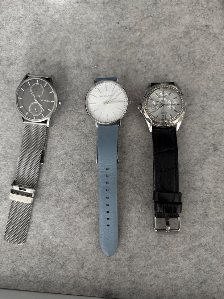 Horloge Collectie: Skagen, Michael Kors, Guess, Sieraden, Tassen en Uiterlijk, Horloges | Dames, Gebruikt, Polshorloge, Staal