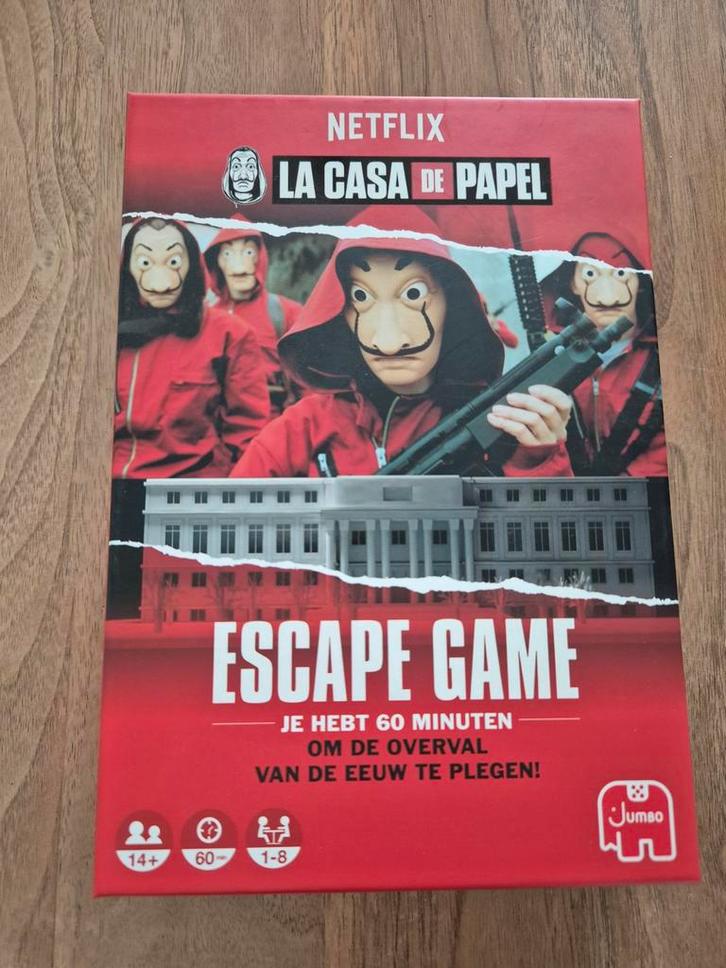La Casa de Papel Escape Spel - Netflix Hit!, Hobby en Vrije tijd, Gezelschapsspellen | Bordspellen, Ophalen of Verzenden