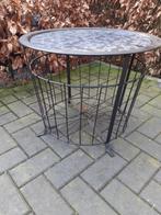 Metalen Mand, zwart., Overige materialen, Mand, Rond, Ophalen of Verzenden