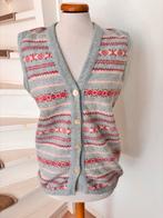 Vintage Gebreid Gilet Vest Mt. M, Kleding | Dames, Truien en Vesten, Ophalen of Verzenden, Zo goed als nieuw, Maat 38/40 (M), Grijs