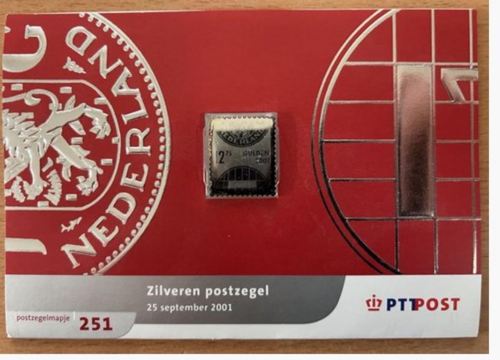 Zilveren postzegel 2001, Verzenden, Na 1940, Postfris