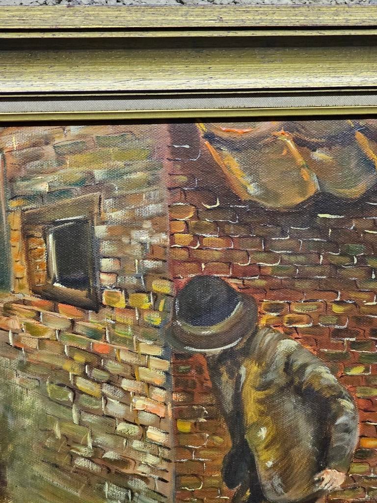 Schilderij  Twee Zwervers.Gesigneerd, Ophalen of Verzenden