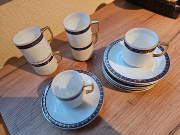 6 Vintage Kopjes en schoteltjes van Thomas Rosenthal. beschikbaar voor biedingen