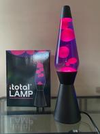 I-Total lavalamp paars-roze raket demonstratiemodel verzendi, Huis en Inrichting, Lampen | Tafellampen, Minder dan 50 cm, Glas