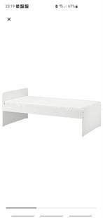 Slakt ikea bed, Huis en Inrichting, Slaapkamer | Bedden, Gebruikt, 90 cm, Eenpersoons, Wit