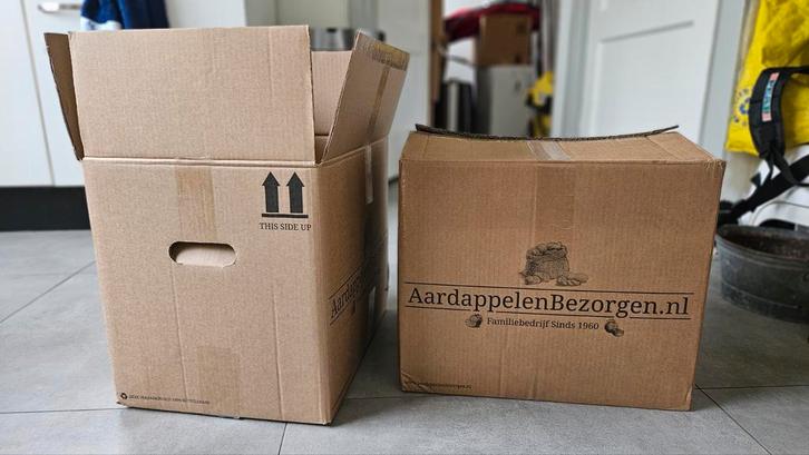 10 verhuisdozen / hele stevige dozen . Minder of meer kan., Doe-het-zelf en Verbouw, Kratten en Dozen, Zo goed als nieuw, Doos